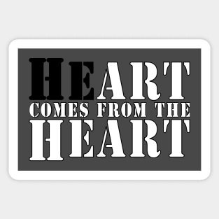 The Heart of Art Sticker